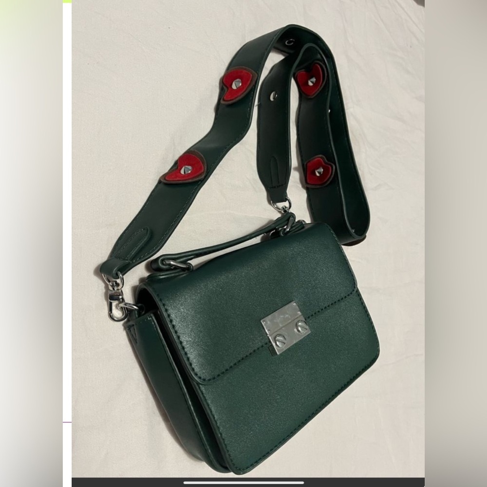 Purchase Miniso Green Crossbody Bag with  Heart Strap